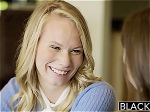 BLACKED 2 teenager ladies Share a immense big black cock